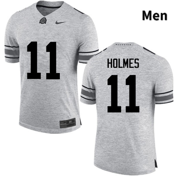 Ohio State Buckeyes Jalyn Holmes Men's #11 Gray Game Stitched College Football Jersey